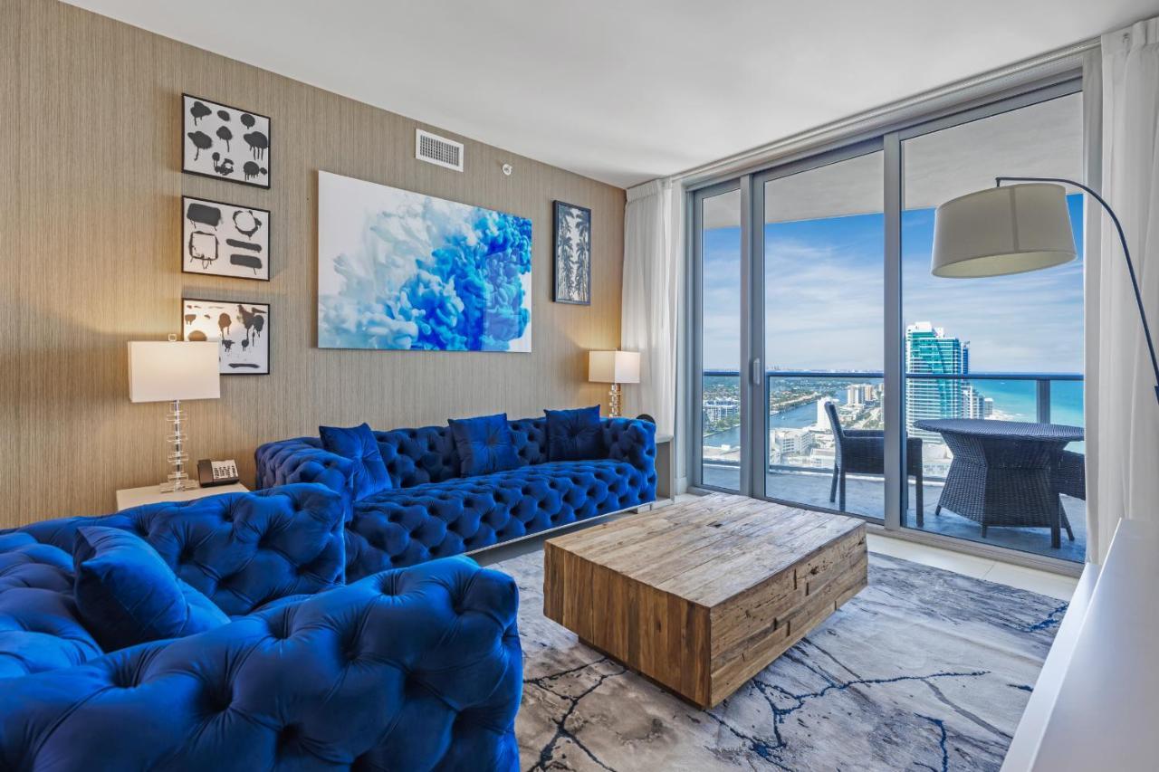 The Ultimate Resort - Beachfront 2 Bedroom Apartment With Direct Ocean View, Rooftop Pool, Hot Tub And Gym ฮอลลีวูด ภายนอก รูปภาพ